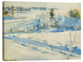 Leinwandbild Vintage Winterlandschaft - Akseli Gallen-Kallela