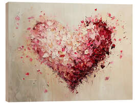 Holzbild Lovely Heart - TAlex