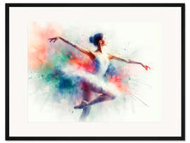 Gerahmter Kunstdruck Klassische Balletttänzerin