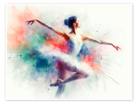 Wandbild Klassische Balletttänzerin - nobelart