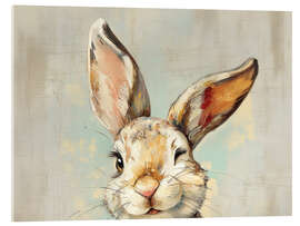 Acrylglasbild Vintage Easter Bunny