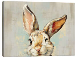 Leinwandbild Vintage Easter Bunny