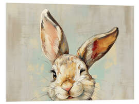 Hartschaumbild Vintage Easter Bunny