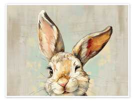 Poster Vintage Easter Bunny