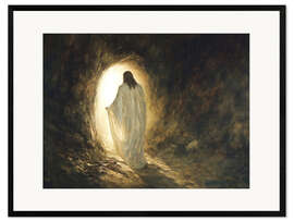 Gerahmter Kunstdruck Auferstehung Jesus