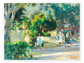 Wandbild Waschtag, 1923 - Wilfrid de Glehn