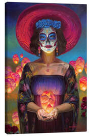 Leinwandbild Glowing Catrina - Macsorro