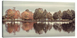 Leinwandbild Bäume am See - Assaf Frank