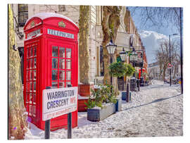 Alubild Maida Vale im Schnee