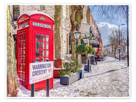 Poster Maida Vale im Schnee - Assaf Frank