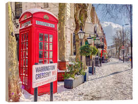 Holzbild Maida Vale im Schnee - Assaf Frank