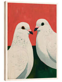 Holzbild Weißes Gelübde