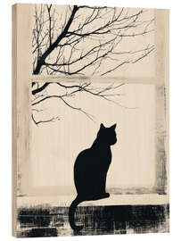 Holzbild Es ist kalt draußen - DejaReve