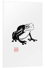 Hartschaumbild Mischievous Frog - Péchane