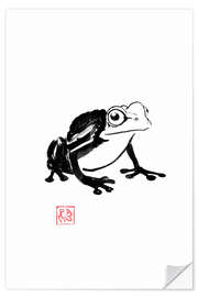 Wandsticker Mischievous Frog - Péchane