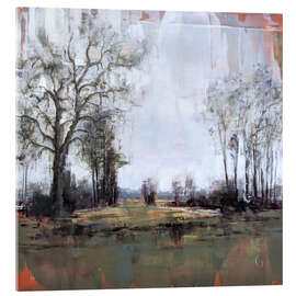 Acrylglasbild Landschaftsmalerei, Sichtachse im englischen Stil - Eduard Warkentin