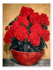 Wandbild Blütenblätter aus Feuer - DejaReve