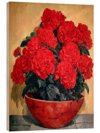 Holzbild Blütenblätter aus Feuer - DejaReve