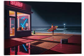 Acrylglasbild Night Surfer - Felipe Hora