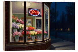 Holzbild Blumenladen - Felipe Hora