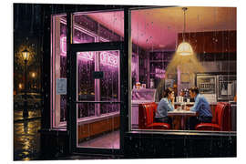 Hartschaumbild Date am Abend