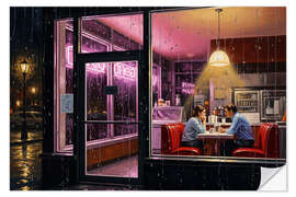 Wandsticker Date am Abend