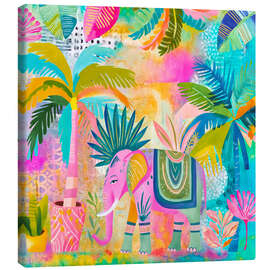 Leinwandbild Elefanten-Fantasiegarten - Andrea Haase