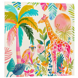 Hartschaumbild Luxus-Dschungelparadies