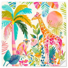 Wandsticker Luxus-Dschungelparadies