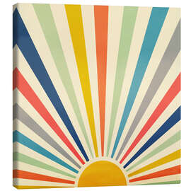 Leinwandbild Sun Retro Art