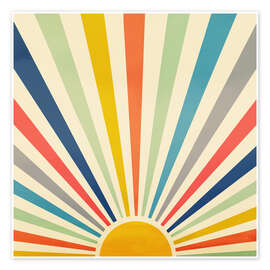 Poster Sun Retro Art