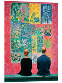 Acrylglasbild Ein stilles Gespräch mit Farben - DejaReve