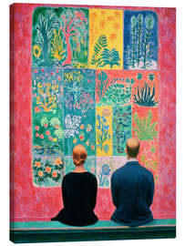 Leinwandbild Ein stilles Gespräch mit Farben - DejaReve