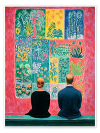 Wandbild Ein stilles Gespräch mit Farben - DejaReve