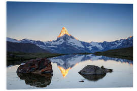 Acrylglasbild Sonnenaufgang am Matterhorn - Dieter Meyrl