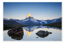 Wandbild Sonnenaufgang am Matterhorn - Dieter Meyrl
