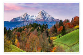 Wandbild Blick zum Watzmann - Moqui, Daniela Beyer