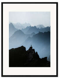 Gerahmter Kunstdruck Alpen