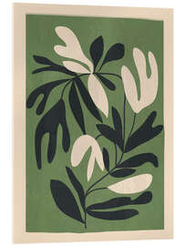 Acrylglasbild Minimales abstraktes Pflanzenwachstum