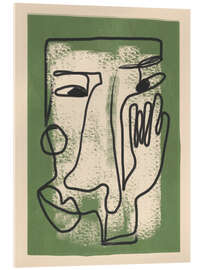 Acrylglasbild Minimal Face Impression