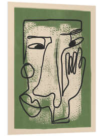 Hartschaumbild Minimal Face Impression