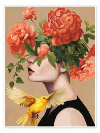 Wandbild Blühende Essenz - Branka Kodžoman