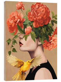 Holzbild Blühende Essenz - Branka Kodžoman