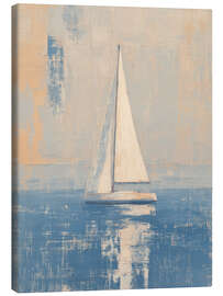 Leinwandbild Das langsame Segelboot