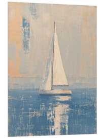Hartschaumbild Das langsame Segelboot