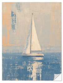 Wandsticker Das langsame Segelboot