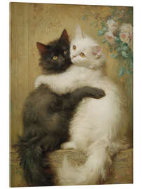 Acrylglasbild Liebe in Schwarzweiß