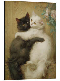 Magnettafel Liebe in Schwarzweiß