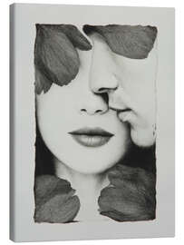 Leinwandbild Blütenblätter wie Echos unserer Berührung - DejaReve