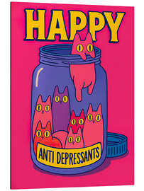 Alubild Happy antidepressants - nobelart